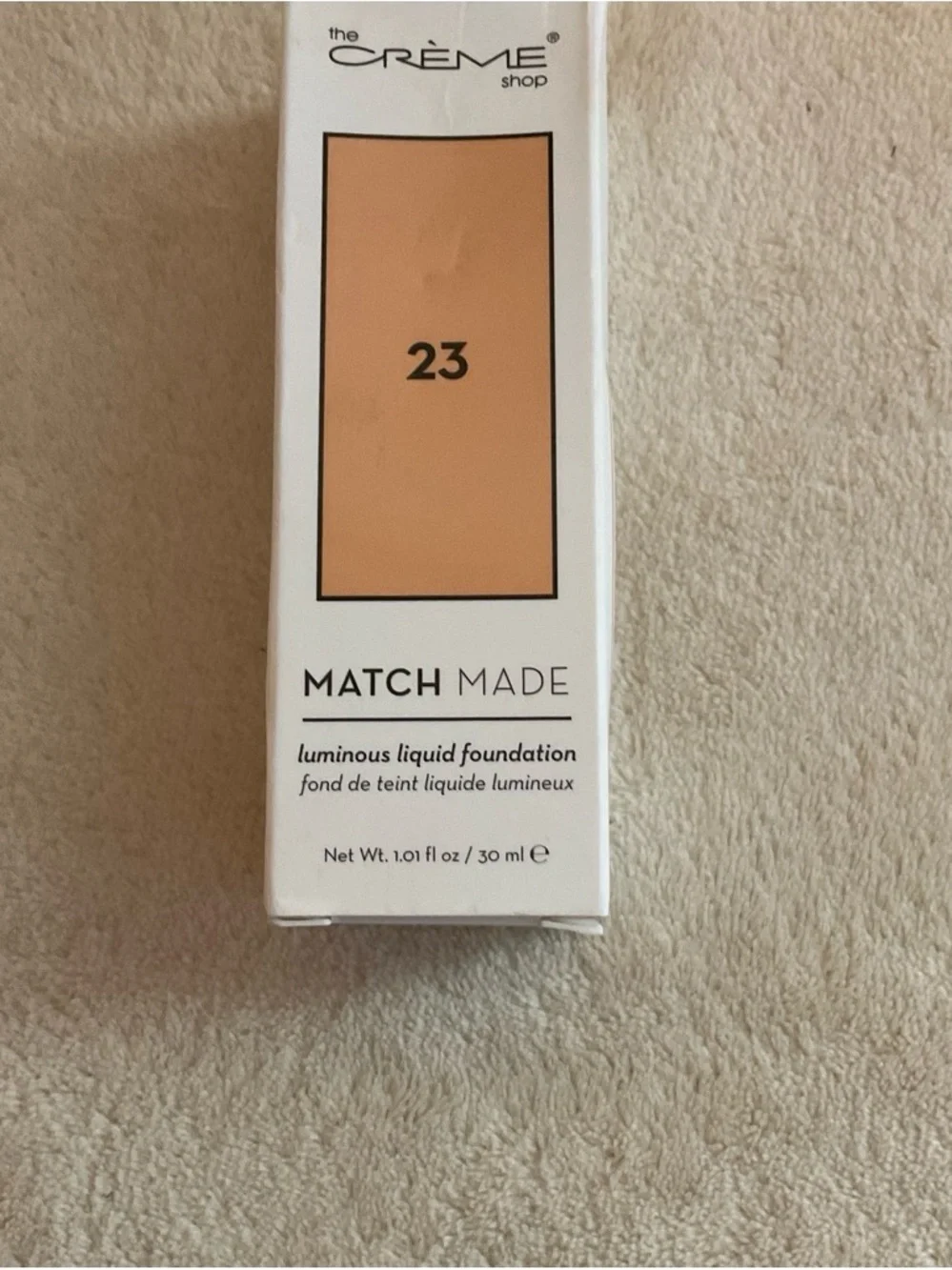 The Crème Shop Match Made Luminous Liquid Foundation - Shade 23 Peachy Beige